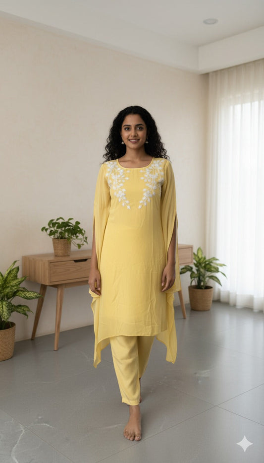 Yellow Designer kurti